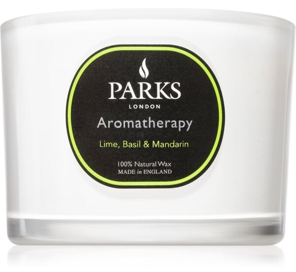 Parks London Aromatherapy Lime, Basil & Mandarin candela profumata 80 g