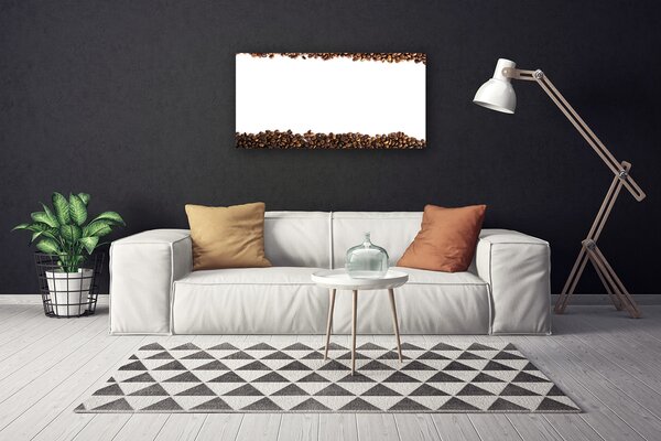 Quadro su tela Cucina in chicchi di caffè 100x50 cm