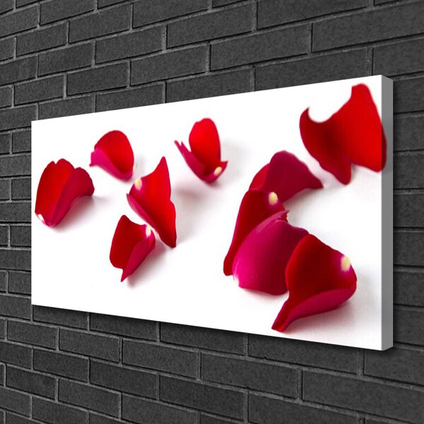 Quadro su tela I petali della pianta La natura 100x50 cm