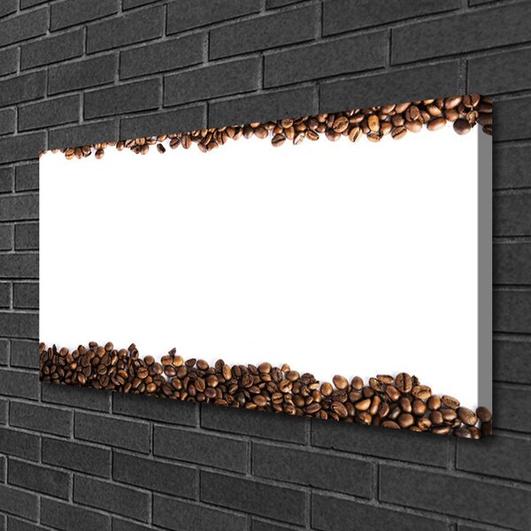 Quadro su tela Cucina in chicchi di caffè 100x50 cm