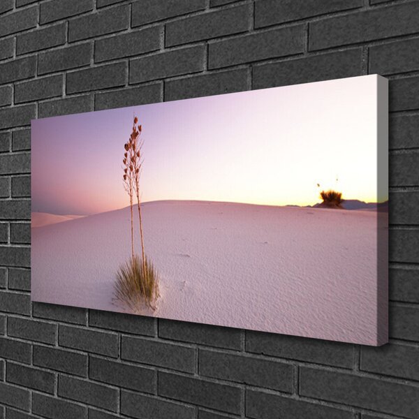 Quadro su tela Paesaggio di sabbia del deserto 100x50 cm