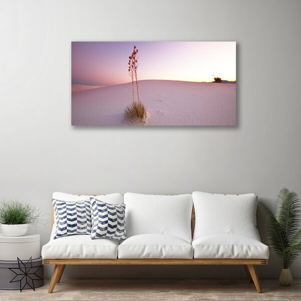 Quadro su tela Paesaggio di sabbia del deserto 100x50 cm