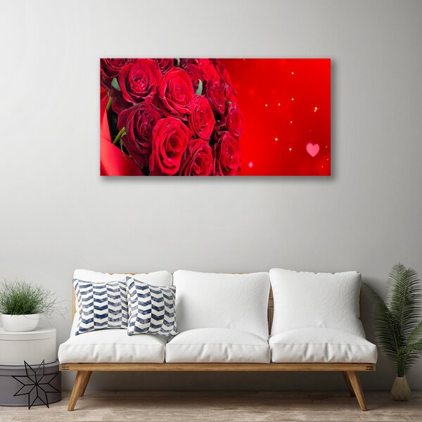 Quadro su tela Rose, fiori, piante 100x50 cm