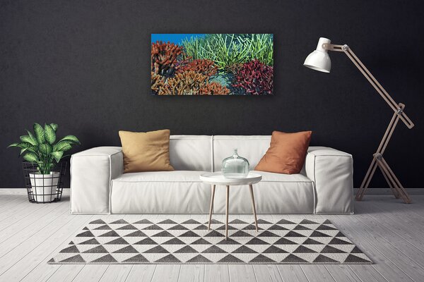Quadro su tela Natura della barriera corallina 100x50 cm