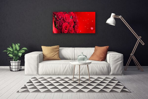 Quadro su tela Rose, fiori, piante 100x50 cm