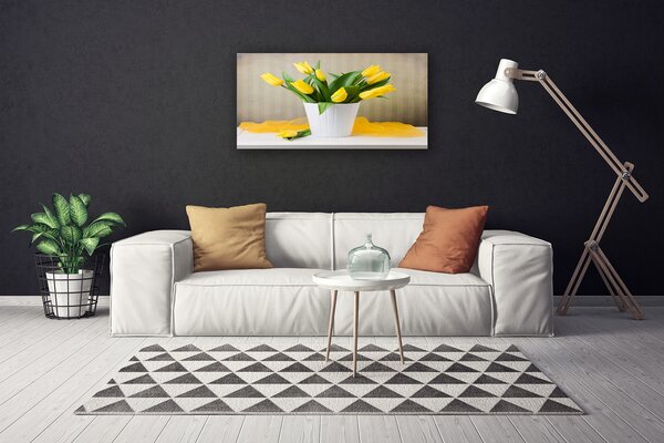 Quadro su tela Tulipani, fiori, piante 100x50 cm