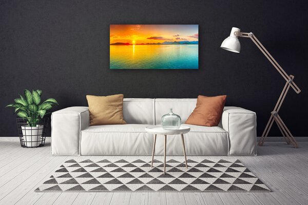 Quadro su tela Mare, sole, paesaggio 100x50 cm