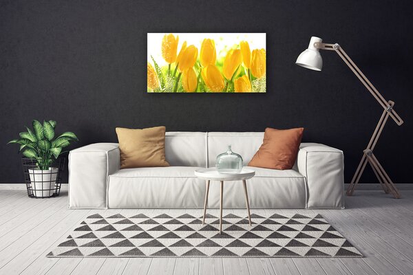 Quadro su tela Tulipani, fiori, piante 100x50 cm