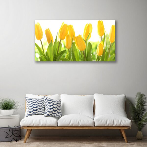 Quadro su tela Tulipani, fiori, piante 100x50 cm