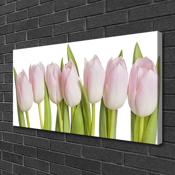 Quadro su tela Tulipani, fiori, piante 100x50 cm