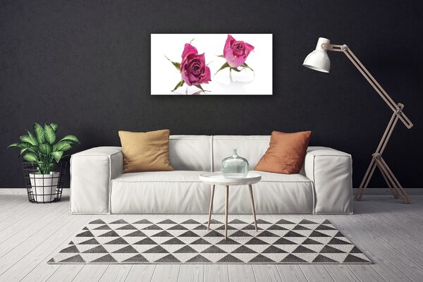 Quadro su tela Rose, fiori, piante 100x50 cm