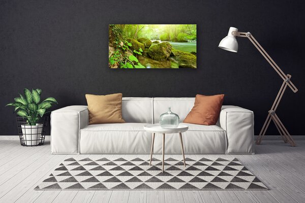 Quadro su tela Natura River Lake 100x50 cm