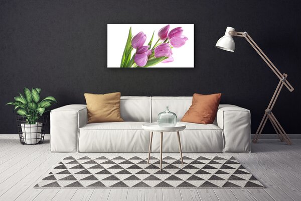 Stampa quadro su tela Tulipani, fiori, piante 100x50 cm