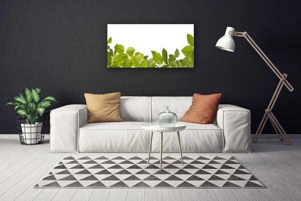 Quadro su tela Foglie di piante naturali 100x50 cm