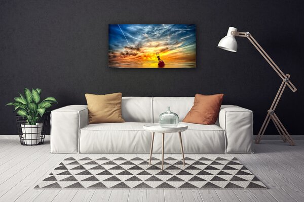 Quadro su tela Grafica di astrazione 100x50 cm