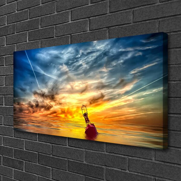 Quadro su tela Grafica di astrazione 100x50 cm