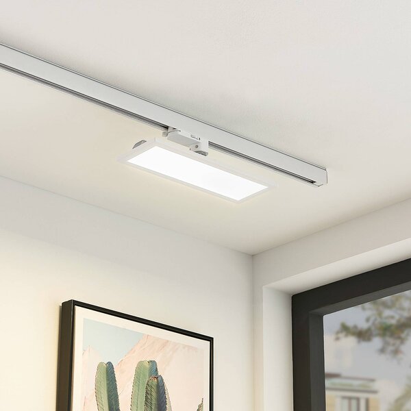 Arcchio Pannello LED trifase bianco 4000 K Hairis, Bianco / Opale, Studio / Ufficio, Plastica, Moderno