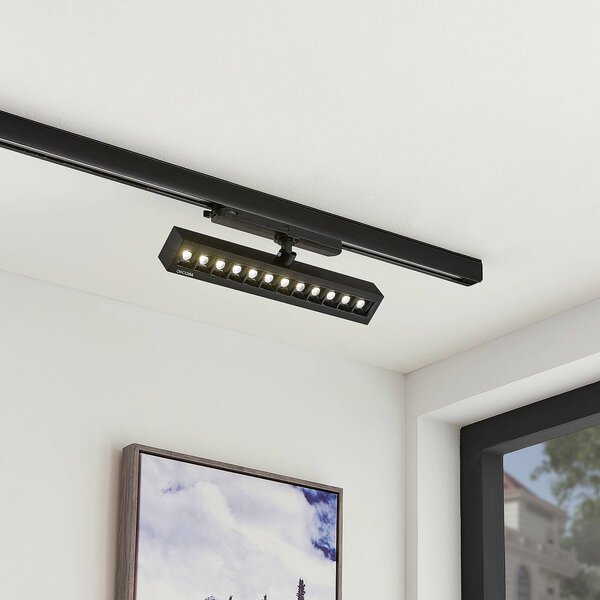 Arcchio Millay Faretto a binario LED nero 4000K, Nero, Studio / Ufficio, Alluminio, Moderno