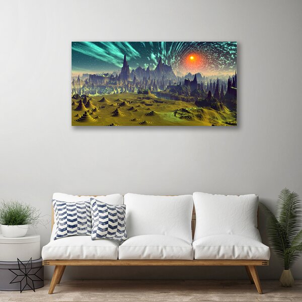 Quadro su tela Grafica di astrazione 100x50 cm