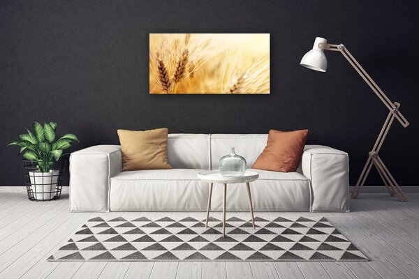 Quadro su tela Grano vegetale naturale 100x50 cm