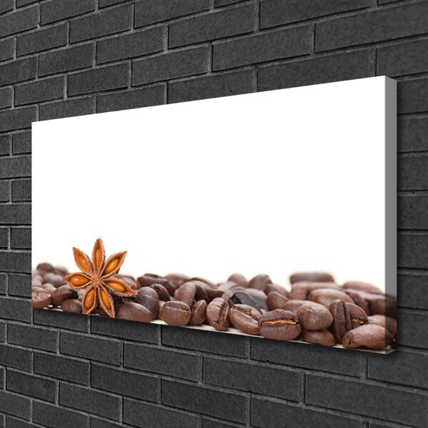 Stampa quadro su tela Cucina in chicchi di caffè 100x50 cm