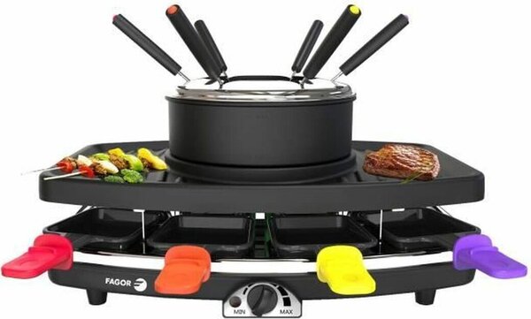 Griglia per raclette 3 in 1 per 8 persone, 1100 w Fagor FG816