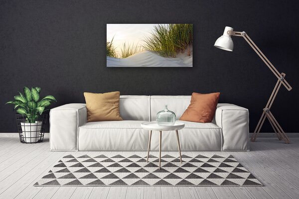 Quadro su tela Sabbia, erba, paesaggio 100x50 cm
