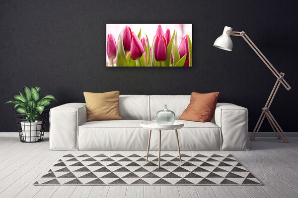 Quadro su tela Tulipani, fiori, piante 100x50 cm