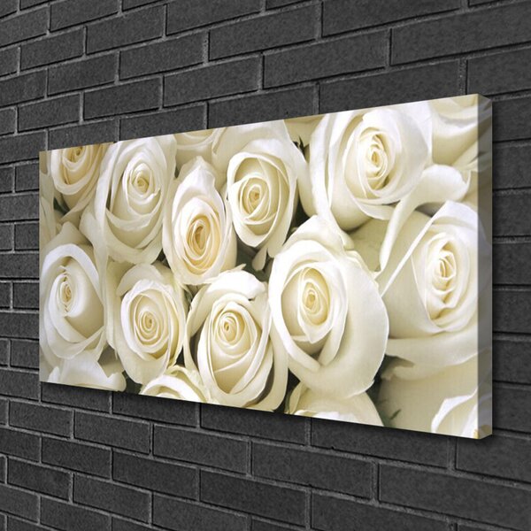 Quadro su tela Rose, fiori, piante 100x50 cm