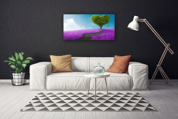 Stampa quadro su tela Prato, sentiero, natura 100x50 cm