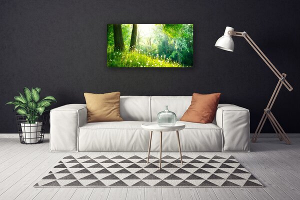 Quadro su tela Pianta della natura del prato 100x50 cm