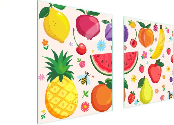 Piatto Protettivo In Vetro Per Cuore 85X52 Frutta