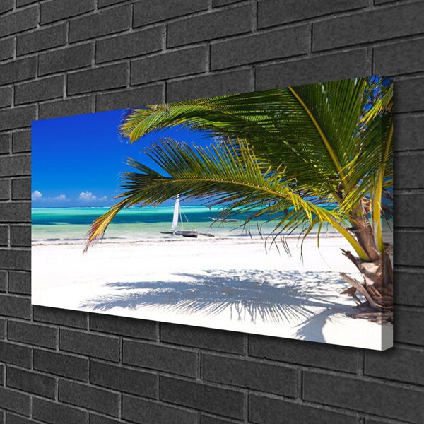 Quadro su tela Paesaggio della spiaggia di Palma 100x50 cm
