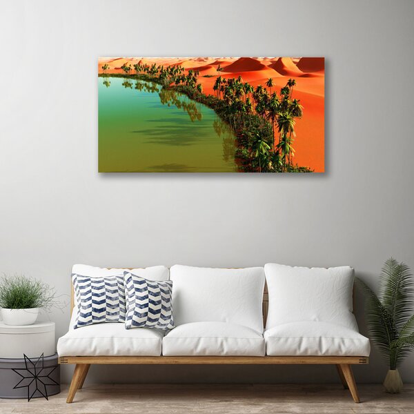 Quadro su tela Lago Palm Desert 100x50 cm
