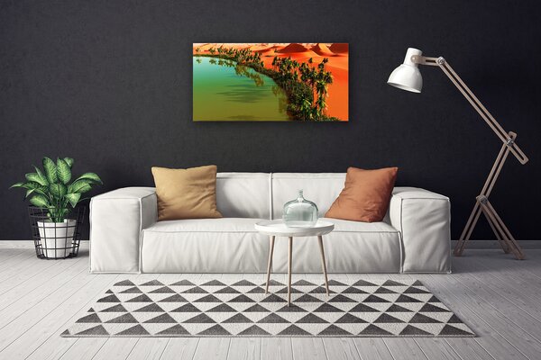 Quadro su tela Lago Palm Desert 100x50 cm