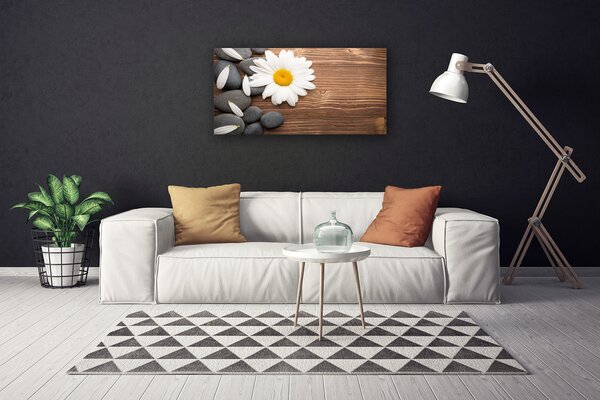 Quadro su tela Margherita Petali Di Una Pianta 100x50 cm