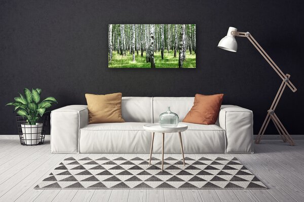 Stampa quadro su tela Foresta. Erba. Pianta. Natura 100x50 cm