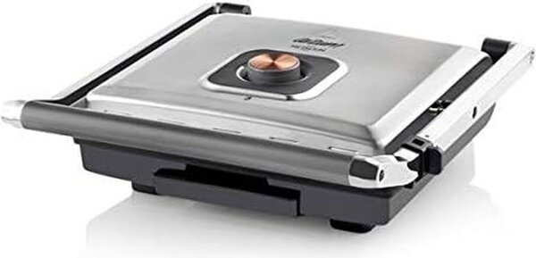 Arzum Metallium tostapane, macchina per panini, grill, argento, perfetto per 4 fette di pane tostato