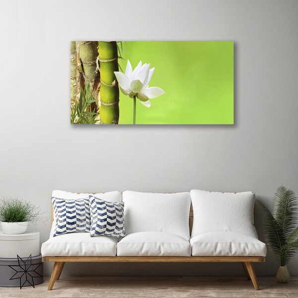 Quadro su tela Bambù Stelo Pianta Natura 100x50 cm