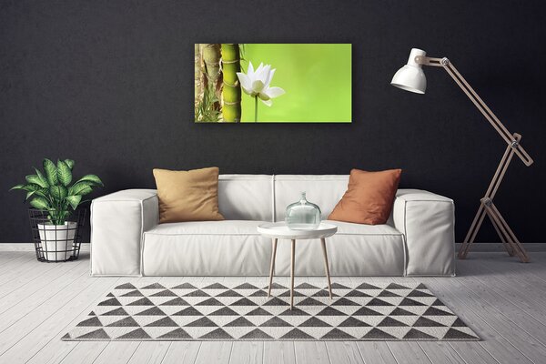 Quadro su tela Bambù Stelo Pianta Natura 100x50 cm