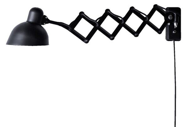 Applique da parete FRITZ HANSEN, Kaiser Idell 6718-W, dimmerabile, Nero, Soggiorno, Metallo, Design