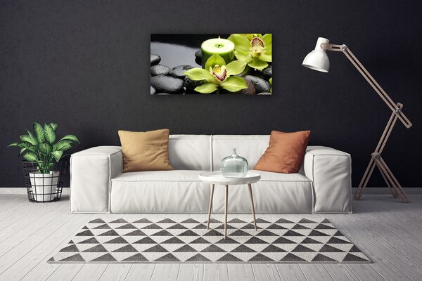 Quadro su tela Fiori di orchidea 100x50 cm