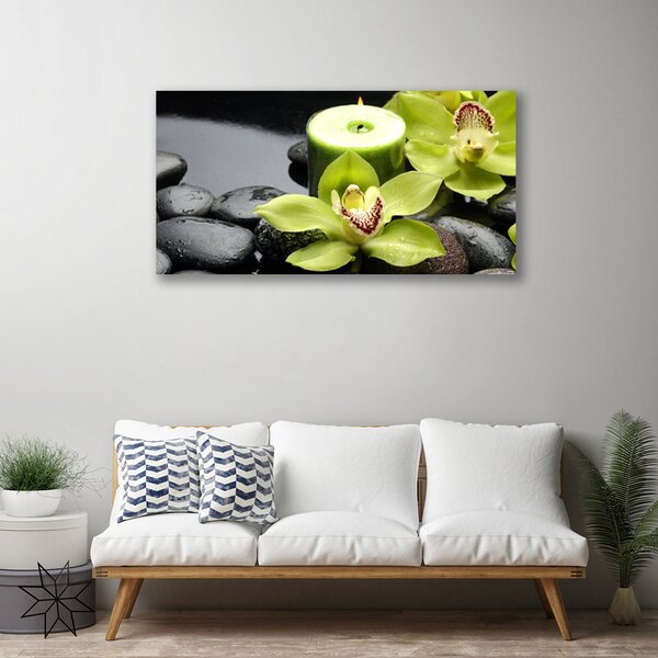 Quadro su tela Fiori di orchidea 100x50 cm