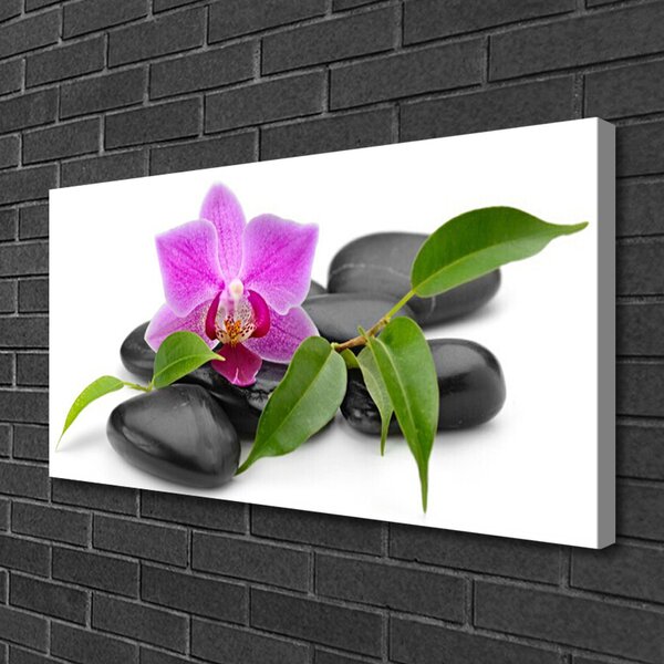 Quadro su tela Arte del fiore dell'orchidea 100x50 cm