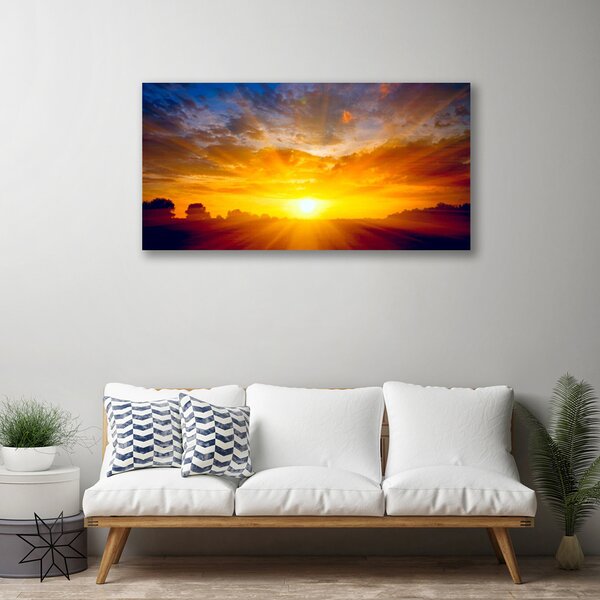 Quadro su tela Il sole, il cielo, il paesaggio 100x50 cm