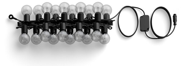 Ghirlande luminosa Philips Hue, Festavia Globe, dimmerabile, Nero, Balcone, Metallo, Moderno