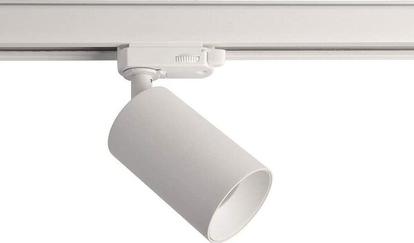 Faretto a binario trifase CAN, 220-240V AC/50-60Hz, GU10 LED max. 7,5W, orientabile e girevole, bianco