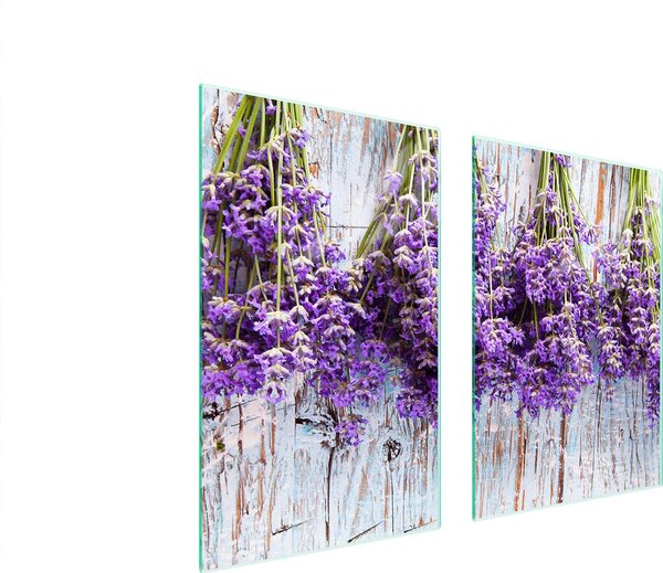 Piatto Di Protezione In Vetro Per Cucina 65X52 Lavendel