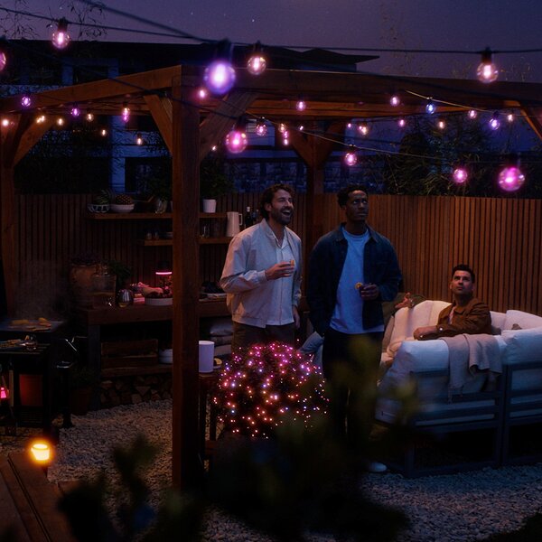 Ghirlande luminosa Philips Hue, Festavia Globe, dimmerabile, Nero, Balcone, Metallo, Moderno