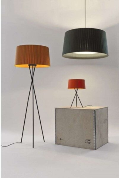 Lampada da terra Santa & Cole, dimmerabile, Nero, Soggiorno, Metallo